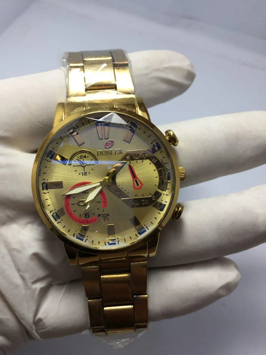All-Gold Chronograph Watch for Men