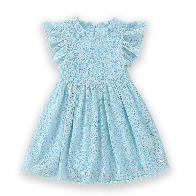 Lace Dress for Girls Eight Colors Summer Wear