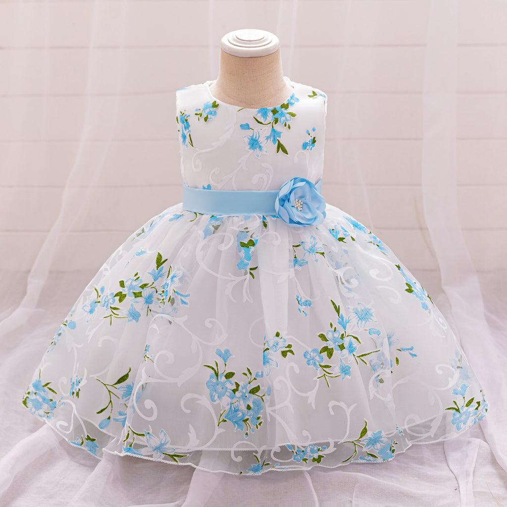 Princess Dress Pink Floral Machine Washable